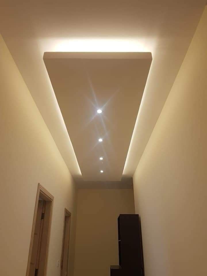 Gypsum false ceiling installation